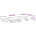 Miniatyrbilde 9 av 9: vidaXL Skummadrass middels myk 120x200 cm
