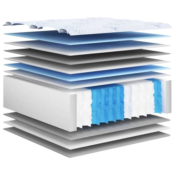 vidaXL springmadras m. pocket-fjedre medium 200x200 cm