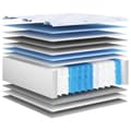 Miniatyrbillede 6 af 9: vidaXL springmadras m. pocket-fjedre medium 200x200 cm