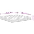 Miniatyrbillede 9 af 9: vidaXL springmadras m. pocket-fjedre medium 200x200 cm