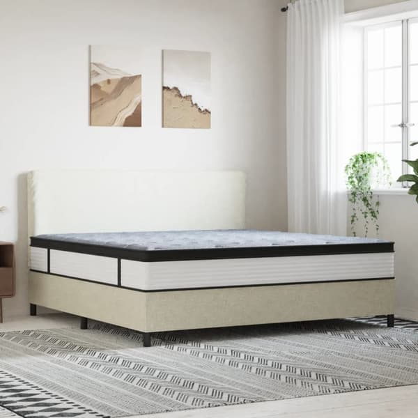 vidaXL springmadras m. pocket-fjedre medium 200x200 cm