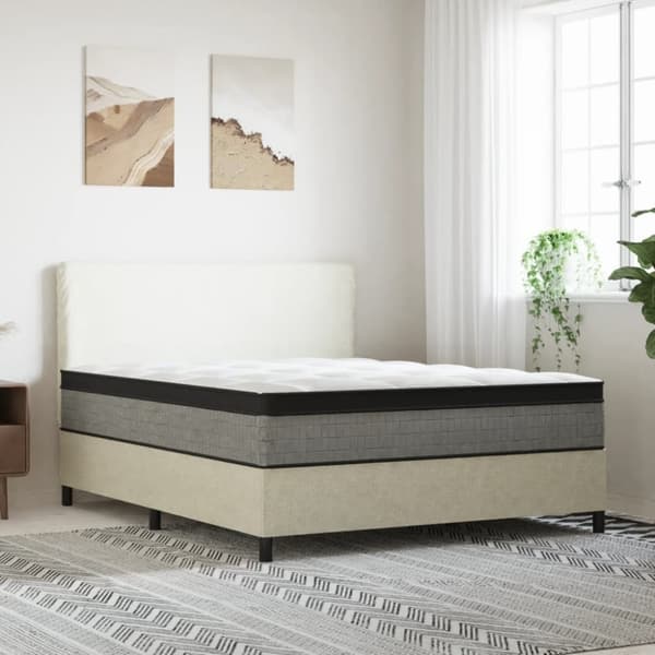 vidaXL springmadras pocket-fjedre mediumplus 160x200 cm Super Kingsize