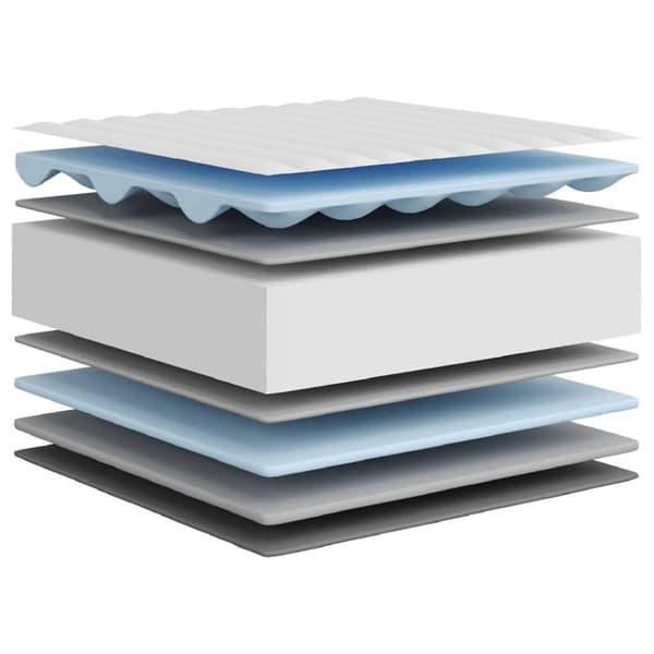 vidaXL Skummadrass medium mjuk 90x200 cm
