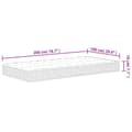 Miniatyrbilde 9 av 9: vidaXL Madrass med bonnellfjær middels 100x200 cm