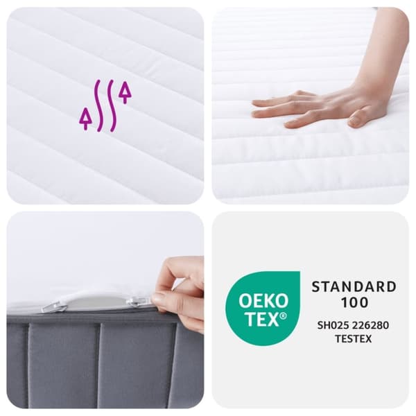 vidaXL Skummadrass medium mjuk 180x200 cm