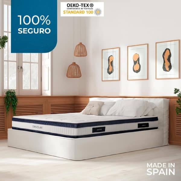 Cecotec Flow CecoFresh 2900 CoolConfort Hybrid 90 x 190 mattress with pocket spring core and innovative CoolConfort technology for an ultra-cooling s