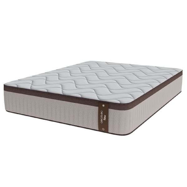 Cecotec Multilayer hybrid mattress with pocket-spring core, 30 cm high, and SeparateMuv, ViscoCare+ &amp; BreathSoft technologies.