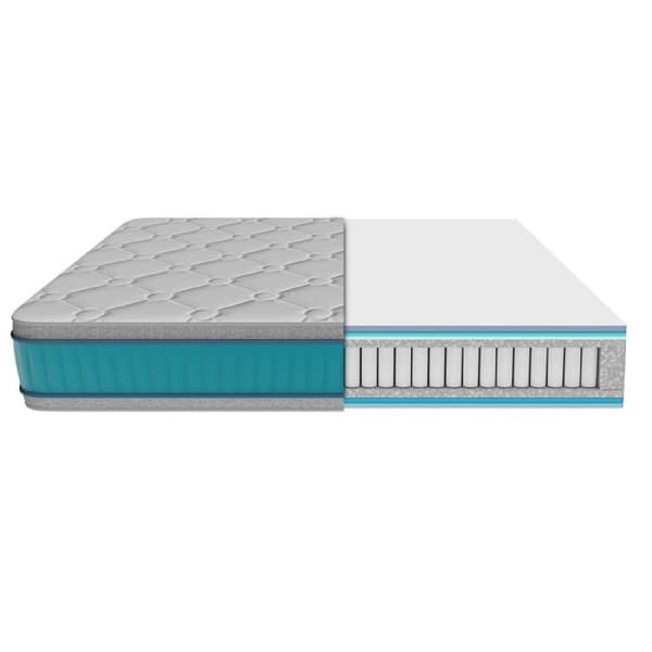 Cecotec Multilayer hybrid mattress with pocket-spring core, 32 cm high, and SeparateMuv, ViscoCare+ &amp; BreathSoft+ technologies.
