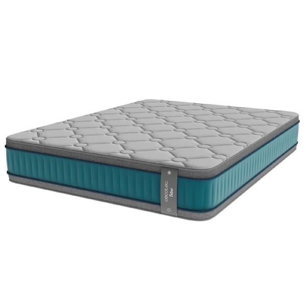 Cecotec Multilayer hybrid mattress with pocket-spring core, 32 cm high, and SeparateMuv, ViscoCare+ &amp; BreathSoft+ technologies.
