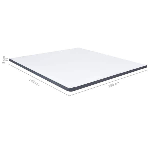 topmadras til seng med boxmadras 200x180x5 cm
