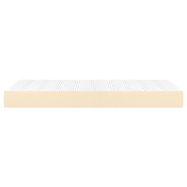 Pocketresårmadrass gräddvit 90x200x20 cm tyg