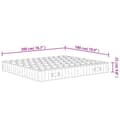 Miniatyrbillede 7 af 7: springmadras m. pocket-fjedre medium fasthed 180x200 cm
