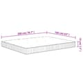 Miniatyrbillede 9 af 9: springmadras med pocketfjedre 160x200 cm medium fast
