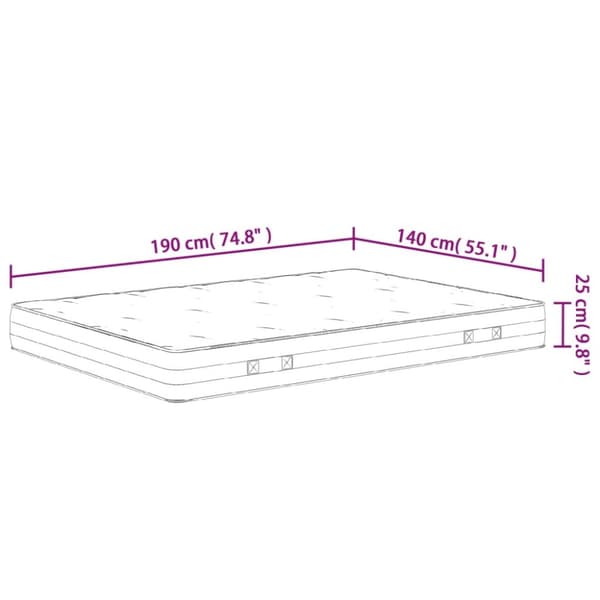springmadras m. pocket-fjedre medium fasthed 180x200 cm