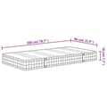 Miniatyrbillede 7 af 10: springmadras med bonellfjedre 90x200 cm medium