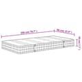 Miniatyrbillede 10 af 10: springmadras med bonellfjedre 90x200 cm medium