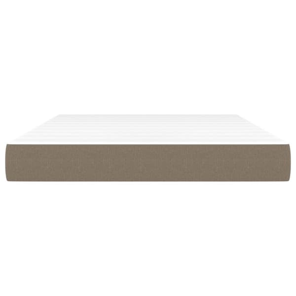 Pocketresårmadrass taupe 140x200x20 cm tyg