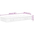Miniatyrbillede 7 af 7: springmadras med pocketfjedre 90x190 cm medium fast