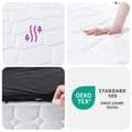 Miniatyrbillede 8 af 9: springmadras m. pocket-fjedre medium fasthed 140x190 cm