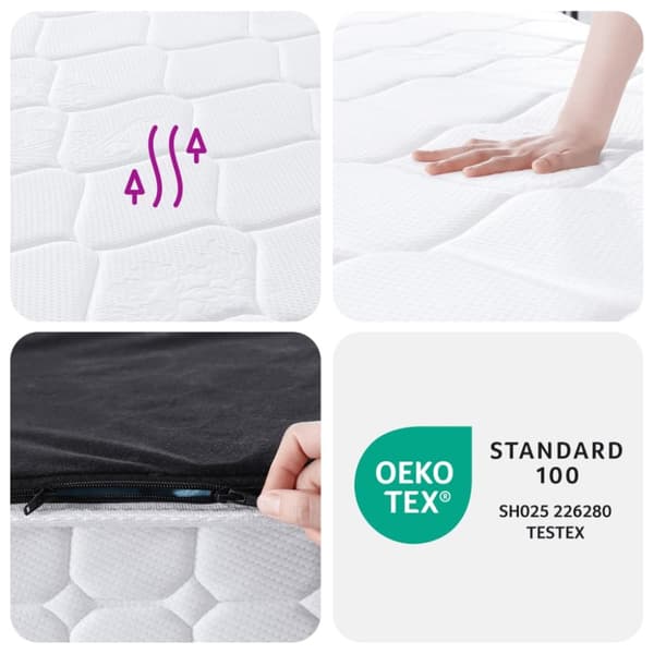 springmadras m. pocket-fjedre medium fasthed 140x190 cm