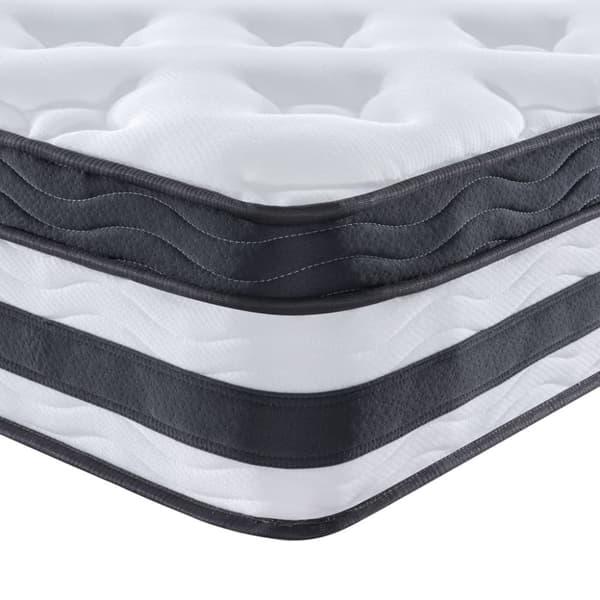 vidaXL Madrass med pocketfjær middels 90x190 cm Single Size