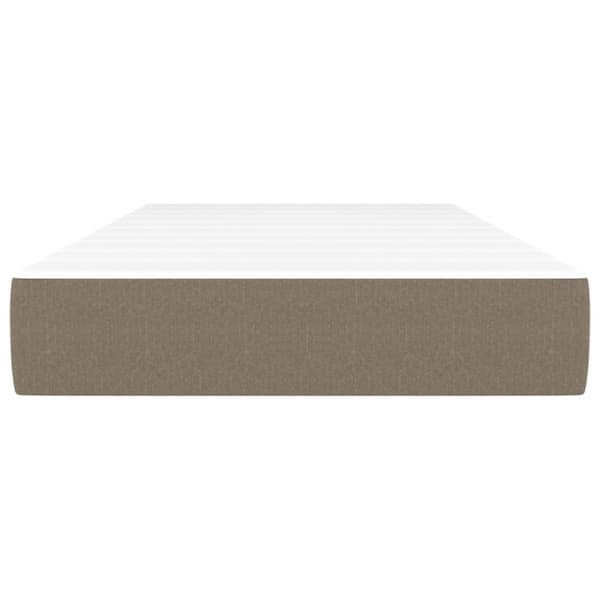 Pocketresårmadrass taupe 80x200x20 cm tyg
