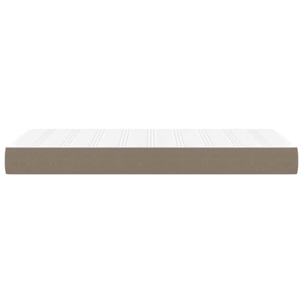 Pocketresårmadrass taupe 80x200x20 cm tyg