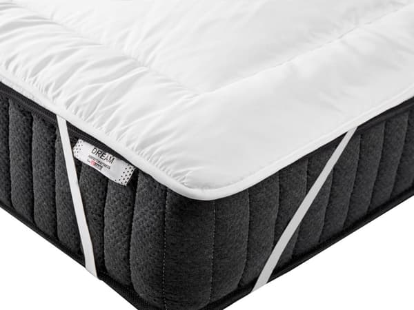 Topmadras Hvid Mikrofiber 90 x 200 cm 2,5 cm Dyb