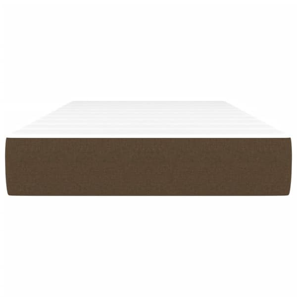 Pocketresårmadrass mörkbrun 120x190x20 cm tyg