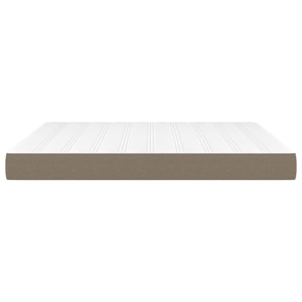 Pocketresårmadrass taupe 160x200x20 cm tyg