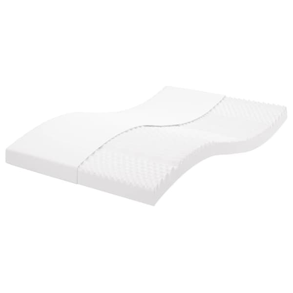 vidaXL Vaahtomuovipatja valk. 140x190 cm 7 vyöhykettä kovuus 20 ILD -  Patjat