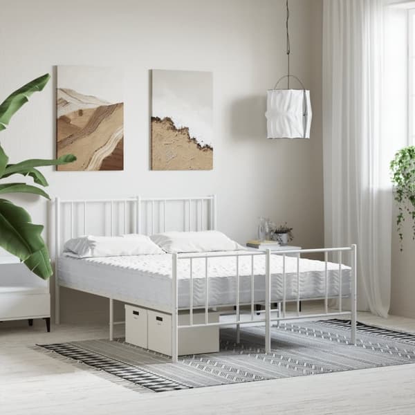 The Living Store skummadras 140x190 cm hårdhed H2 H3 hvid -  Madrasser
