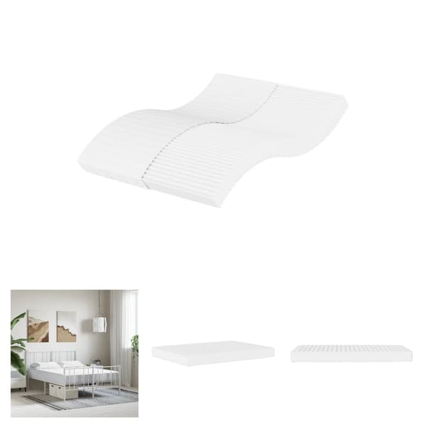 The Living Store skummadras 140x190 cm hårdhed H2 H3 hvid -  Madrasser