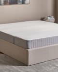 Miniatyrbillede 6 af 11: Madras Hvid Grå Polyester Skum 180 x 200 cm Skummadras til Dobbeltseng Medium
