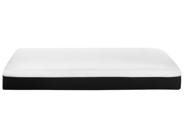 Madras Hvid Sort Polyester Skum Gel 140 x 200 cm Skummadras til Trekvart Seng Memoryskum Medium