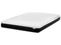 Miniatyrbillede 1 af 11: Madras Hvid Sort Polyester Skum Gel 140 x 200 cm Skummadras til Trekvart Seng Memoryskum Medium