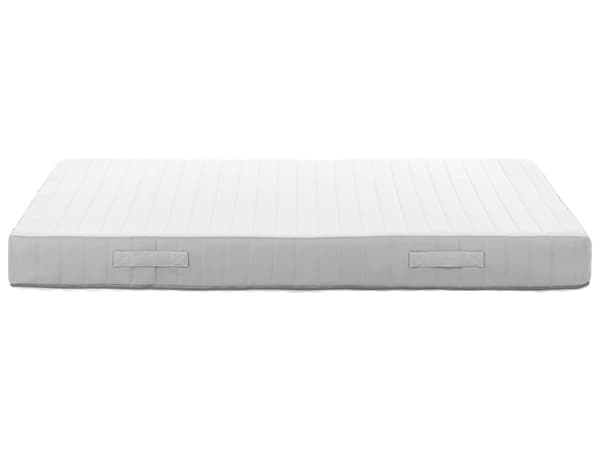 Springmadras Grå Hvid Polyester 140 x 200 cm Madras med Pocketfjedre Trekvart Seng Medium
