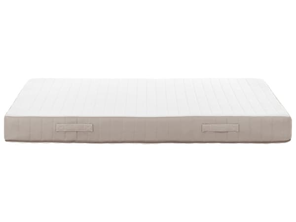 Springmadras Grå Hvid Polyester 140 x 200 cm Madras med Pocketfjedre Trekvart Seng Medium