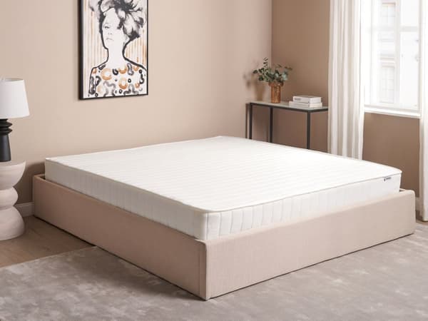 Springmadras 180 x 200 cm til to personer stor 7-zoners polyesterfasthed dobbeltseng