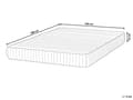 Miniatyrbillede 3 af 10: Springmadras 160 x 200 cm til to personer stor 7-zoners polyesterfasthed dobbeltseng