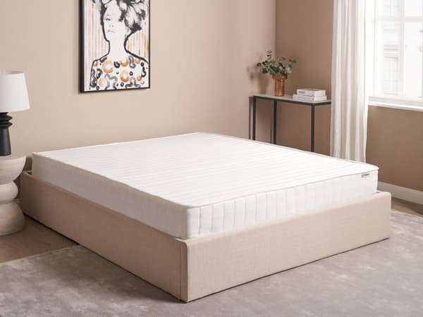 Springmadras 160 x 200 cm til to personer stor 7-zoners polyesterfasthed dobbeltseng