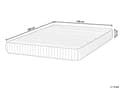 Miniatyrbillede 3 af 10: Springmadras 140 x 200 cm til to personer stor 7-zoners polyesterfasthed dobbeltseng