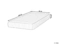 Miniatyrbillede 3 af 10: Springmadras 80 x 200 cm enkeltperson lille 7-zoners polyesterfasthed enkeltseng