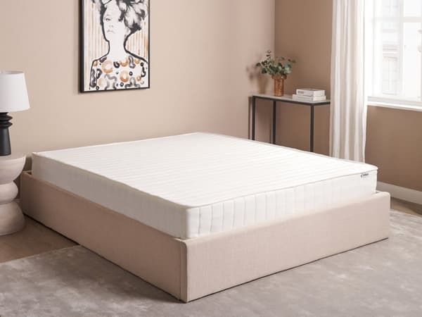 Springmadras 160 x 200 cm til to personer stor 7-zoners polyesterfasthed dobbeltseng