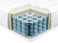 Miniatyrbillede 2 af 10: Springmadras 140 x 200 cm til to personer stor 7-zoners polyesterfasthed dobbeltseng