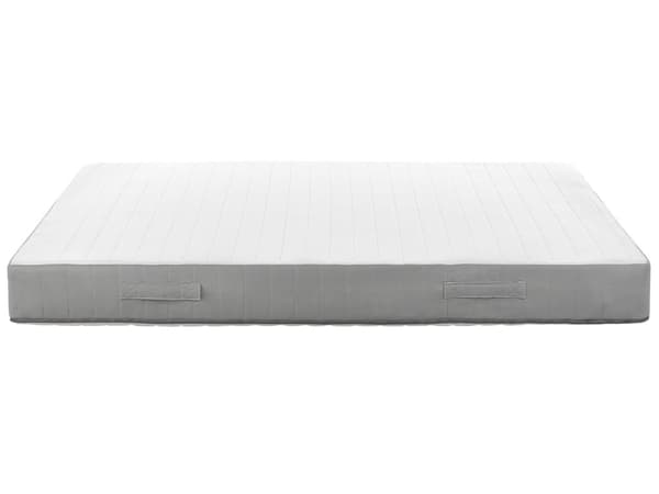 Springmadras Grå Hvid Polyester 180 x 200 cm Madras med Pocketfjedre til Dobbeltseng Fast