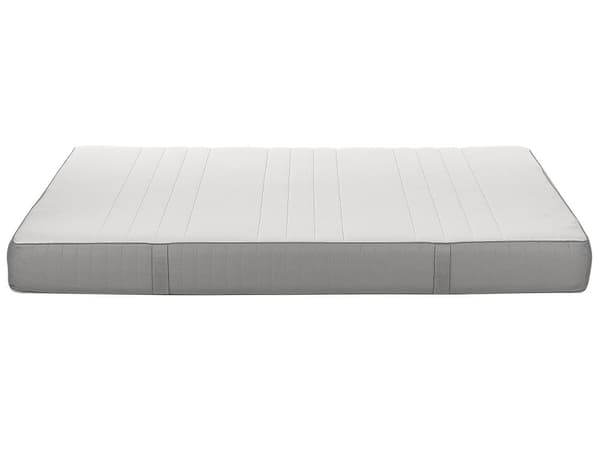 Patja vaahtomuovi polyesteri 160 x 200 cm kova irrotettava päällinen kahden hengen kahvat