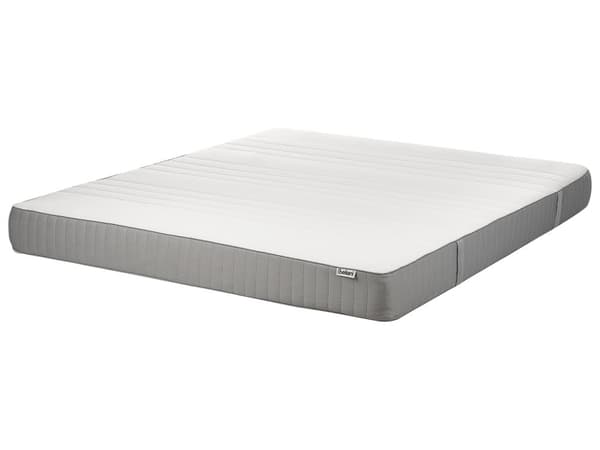 Patja lateksi vaahtomuovi polyesteri 180 x 200 cm kova kahden hengen irrotettava päällinen kahvat