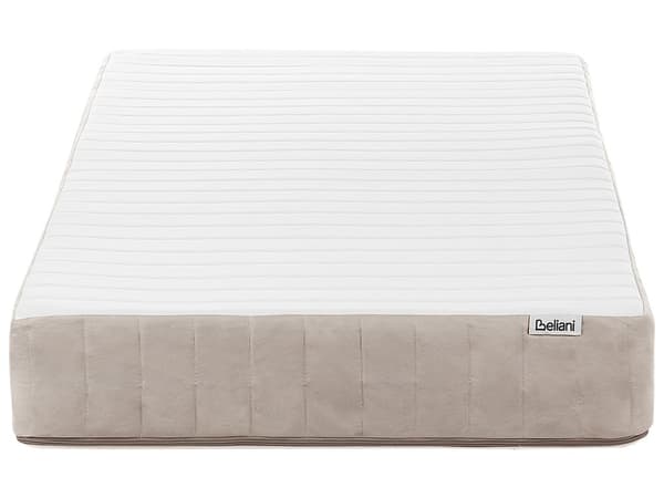 Pussijousitettu patja 90 x 200 cm keskikova kahvoilla irrotettava päällinen yhdelle hengelle lateksitäytteellä