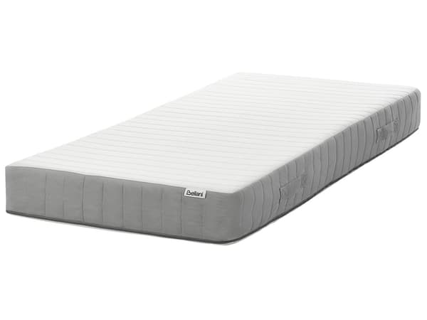 Resårmadrass med Handtag Kylande Memory Foam Fyllning Avtagbart Överdrag 90 x 200 cm Fast Modern Design Quiltad